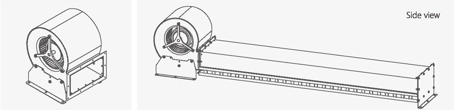 High Speed Centrifugal Air Curtain for Refrigerator Door