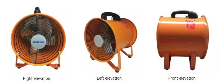 Supply Industrial Axial Flow Fan 9.5 Inch Roof Portable Compact Fan