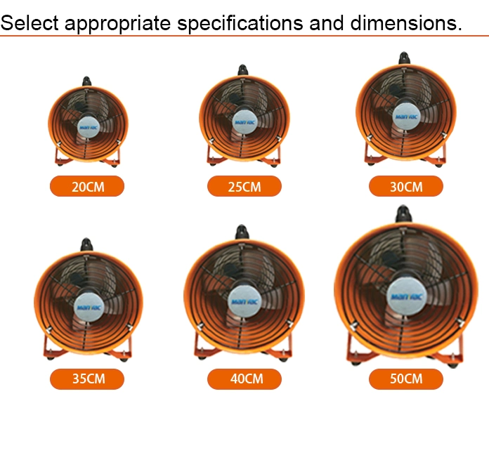 Mobile Row Fan Exhaust Fan Tunnel Industrial Tube Axial Fan